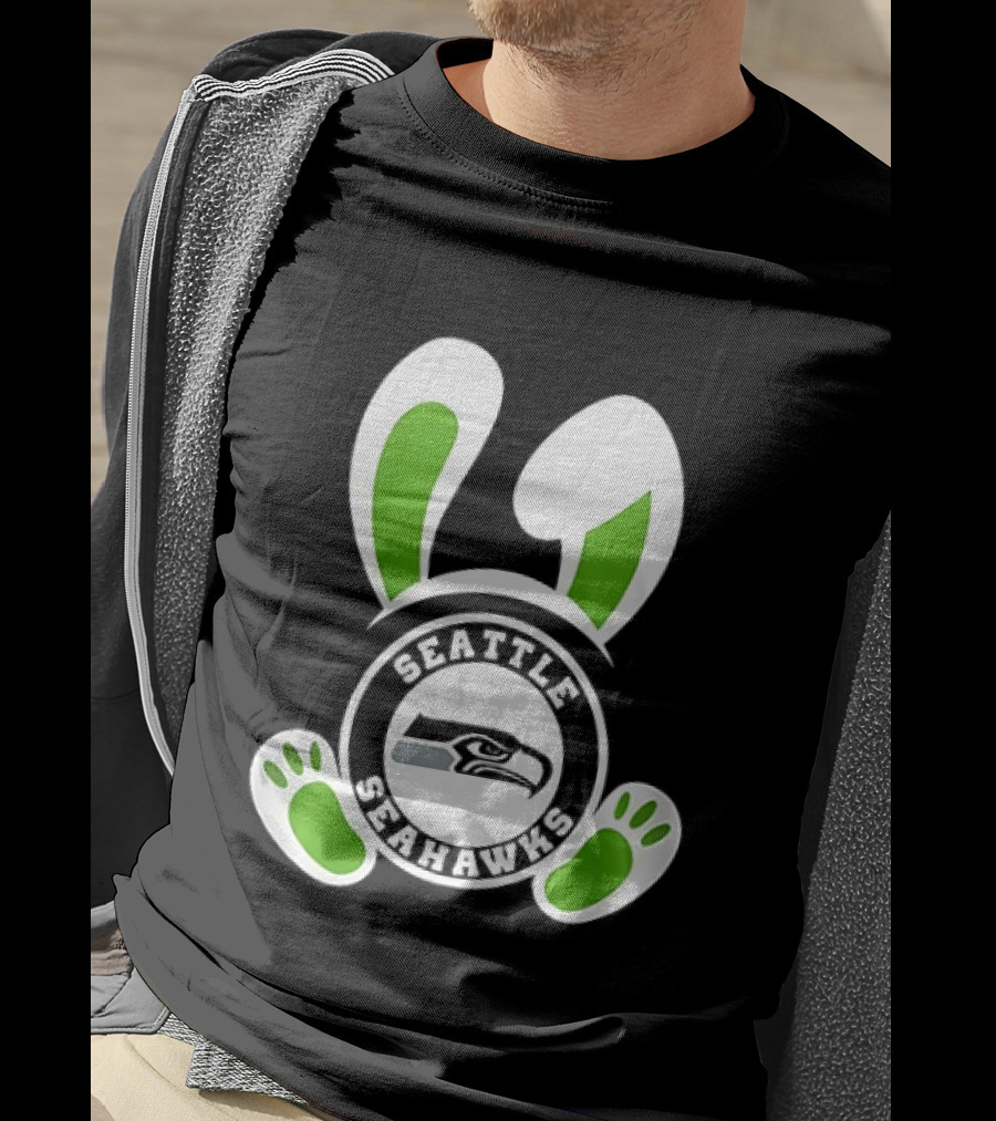 Seattle Seahawks Easter Pride Forget The Eggs I'm Hunting T-Shirt
