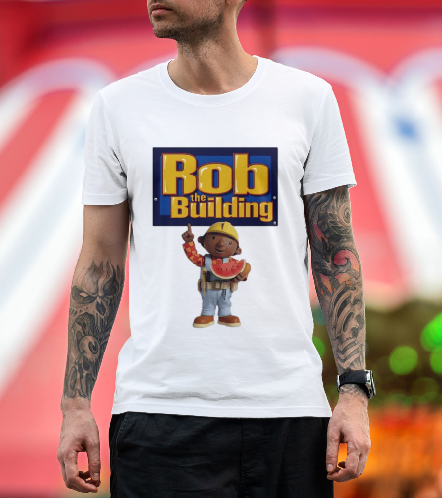 Rob The Building Watermelon Character Fun T-Shirt
