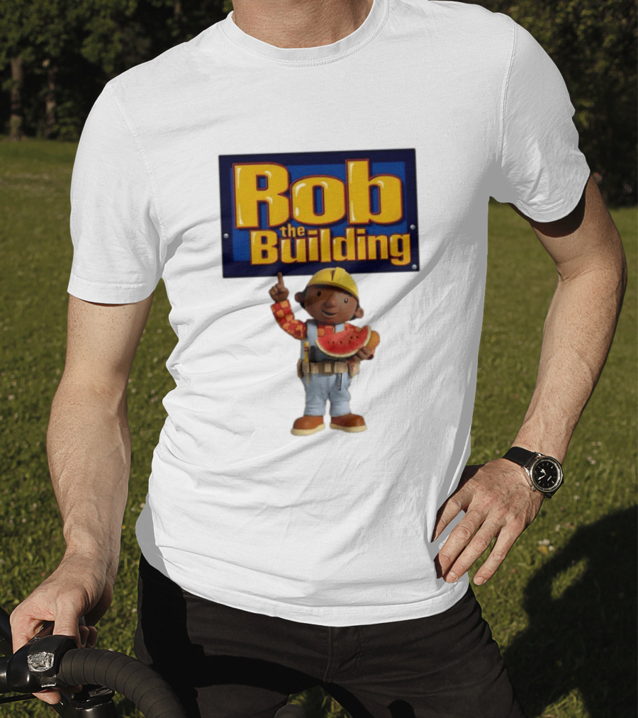Rob The Building Watermelon Character Fun T-Shirt