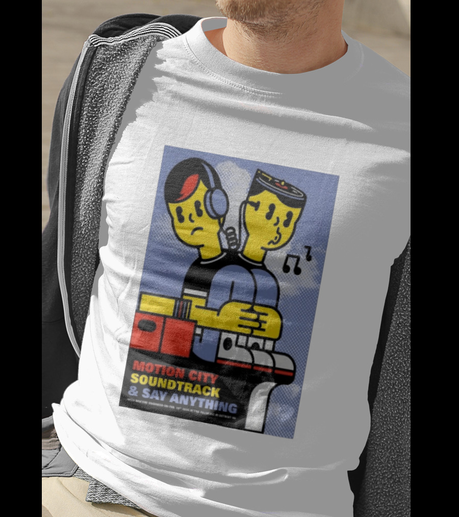 Motion City Soundtrack Say Anything Tour February 10 2026 Fillmore Detroit T-Shirt