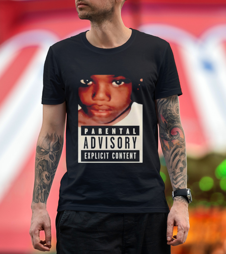 Parental Advisory Explicit Content Baby Keem Casino Album Cover Tracklist T-Shirt