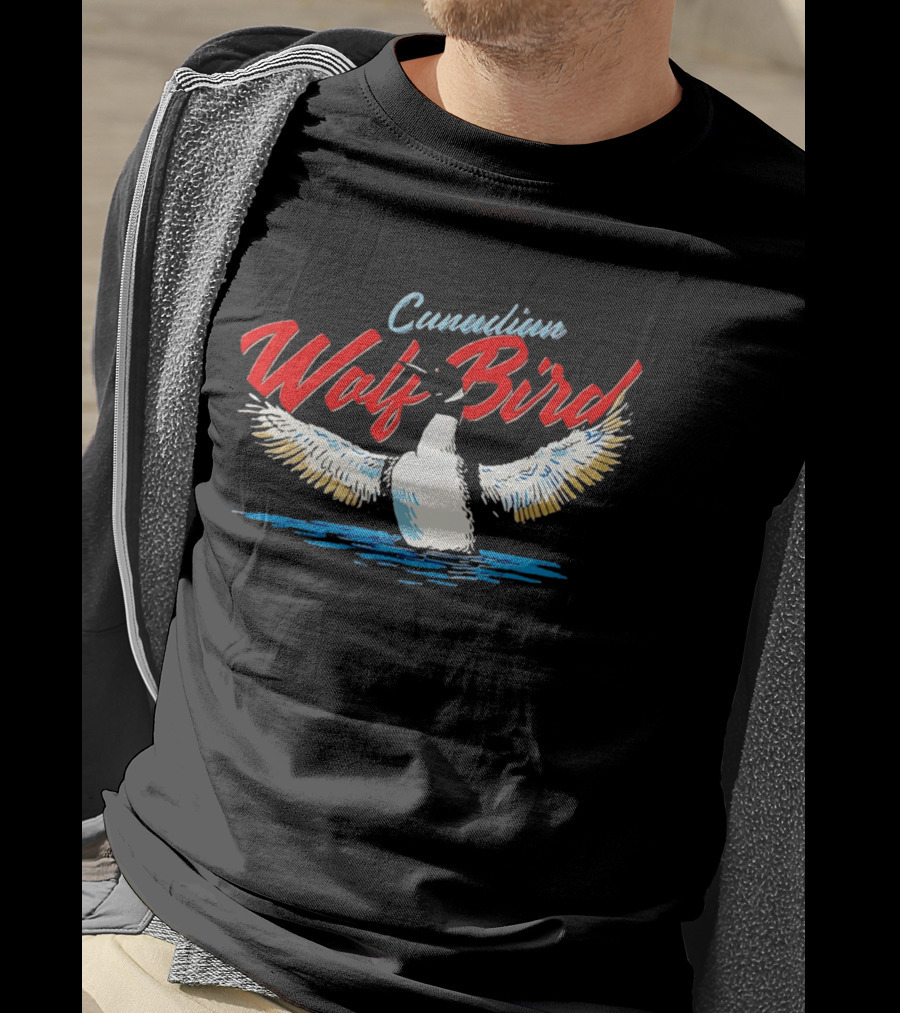 Canadian Wolf Bird Minnesota Loon Lake T-Shirt