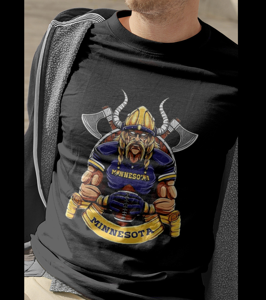 Minnesota Viking Warrior Football Spirit T-Shirt