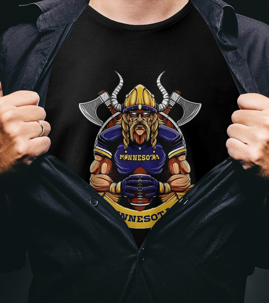 Minnesota Viking Warrior Football Spirit T-Shirt