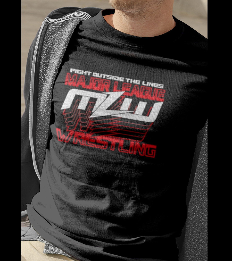MLW Fight Outside The Lines Major League Wrestling T-Shirt