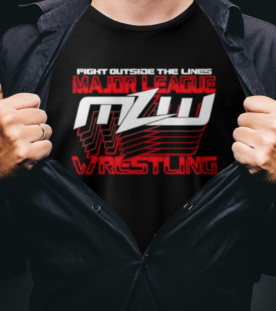MLW Fight Outside The Lines Major League Wrestling T-Shirt
