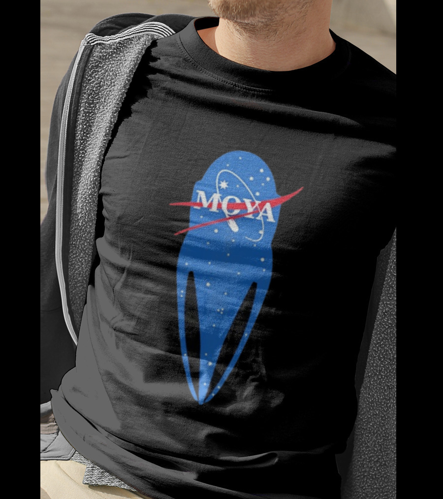 MQYA NASA Space Themed Blue Astronaut T-Shirt