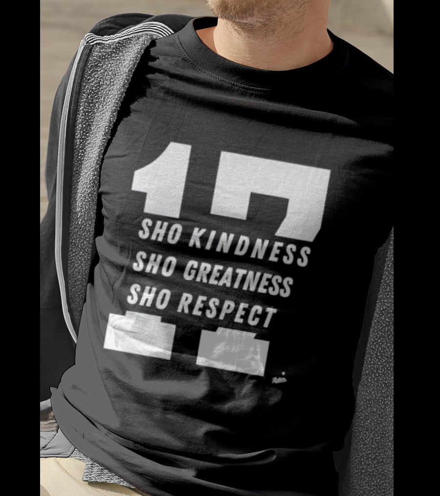 Shohei Ohtani Kindness Greatness Respect Number 17 T-Shirt