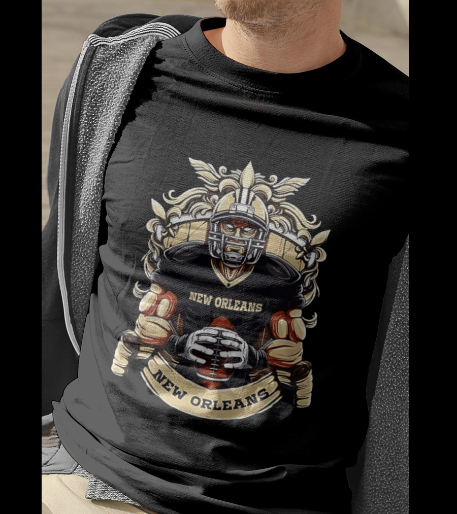 New Orleans Saints Football Crest Warrior T-Shirt