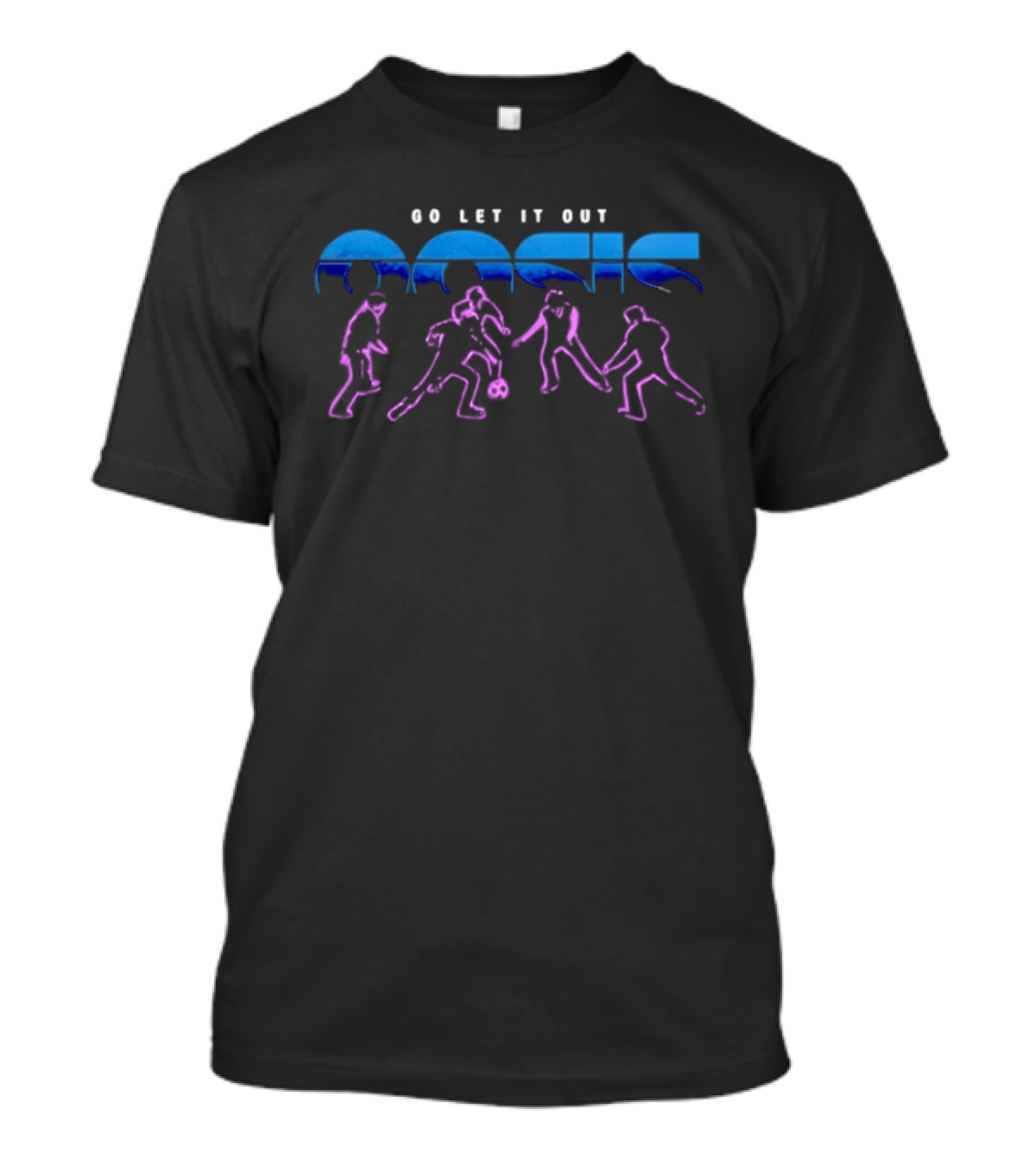 Oasis Go Let It Out Basketball T-Shirt
