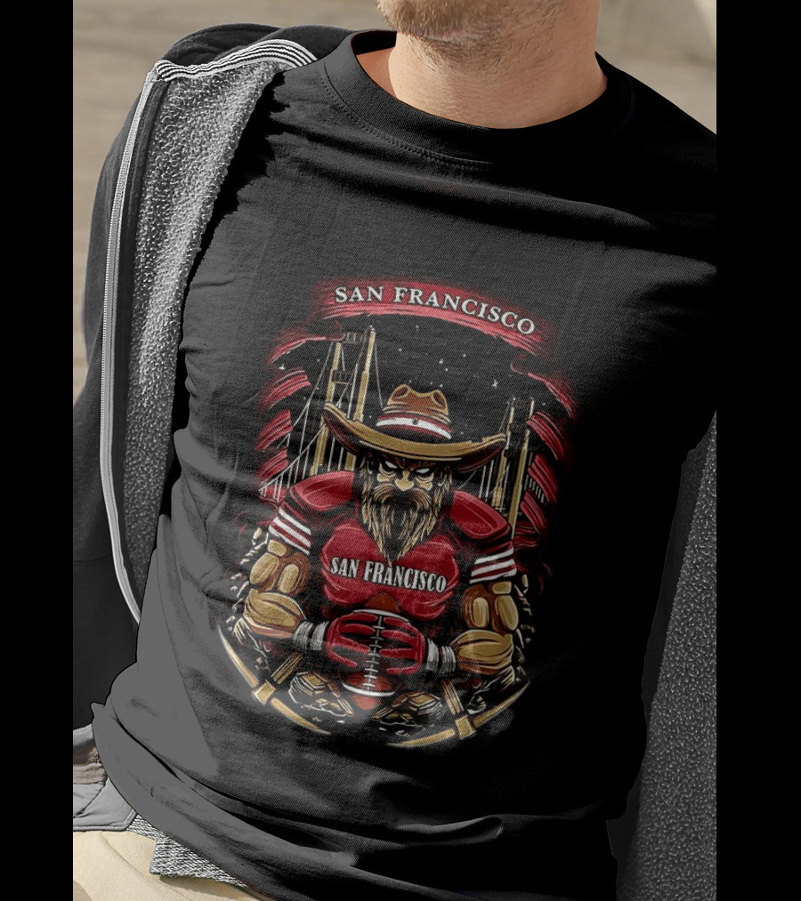 San Francisco 49ers Iconic Football Warrior T-Shirt