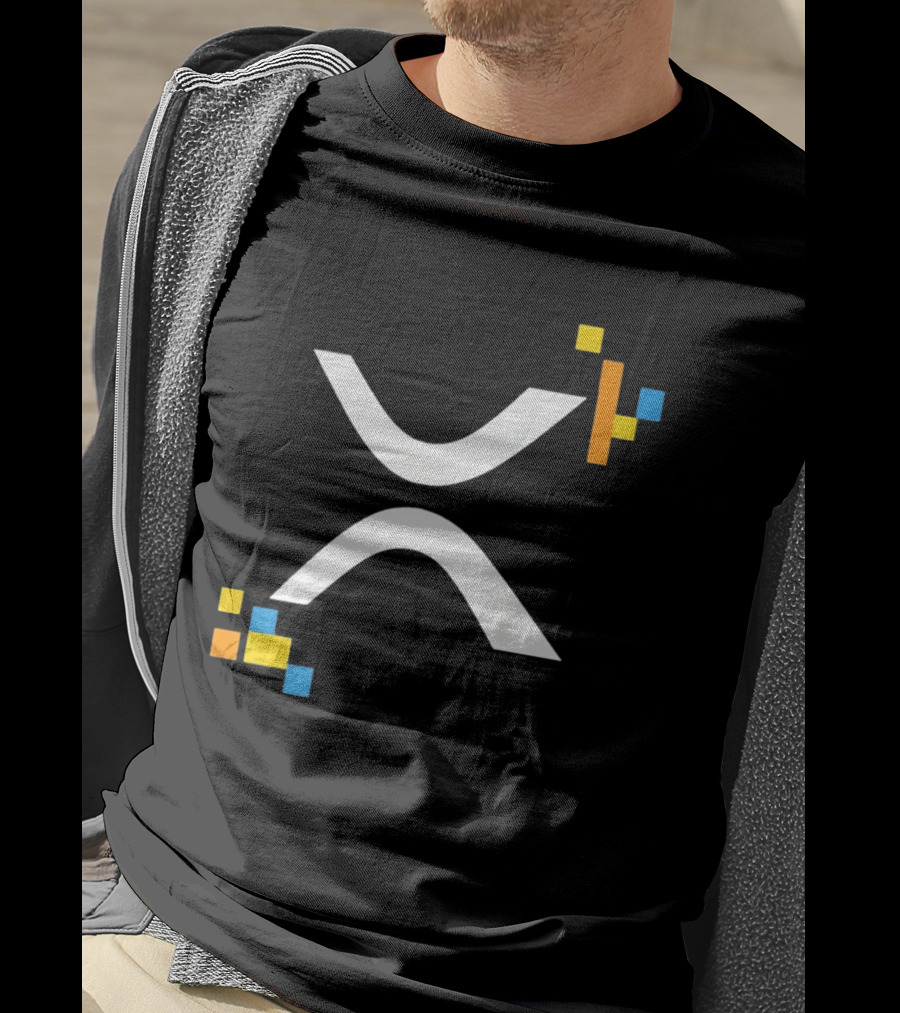 XRP Ledger XRPL Cryptocurrency Symbol Blocks T-Shirt