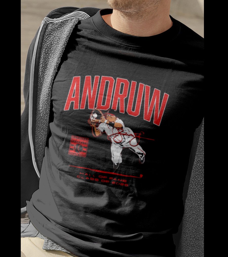 Andruw Jones National Baseball Hall Of Fame Class Of 2026 T-Shirt
