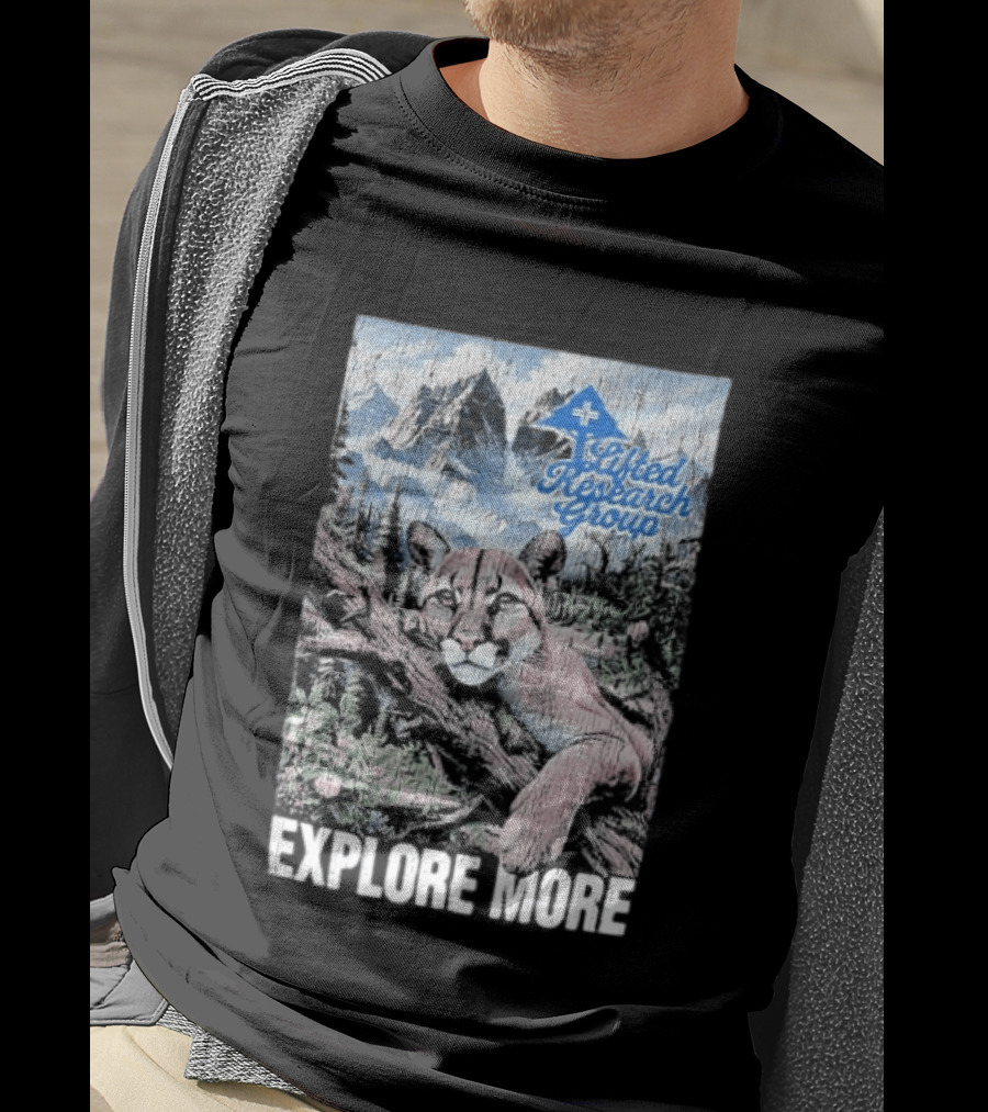 Lifted Research Group Explore More With Mountain Lion And Scenic Forest T-Shirt