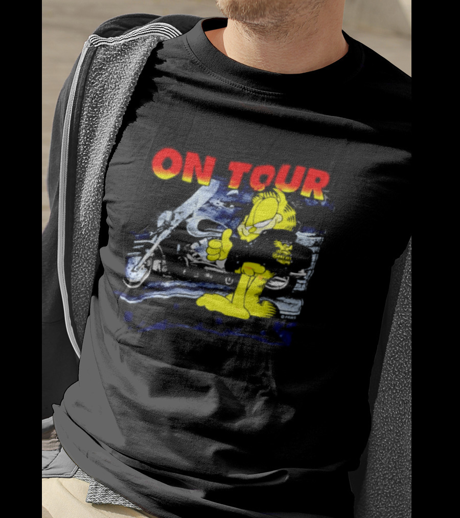 Garf On Tour Motorcycle Adventure T-Shirt