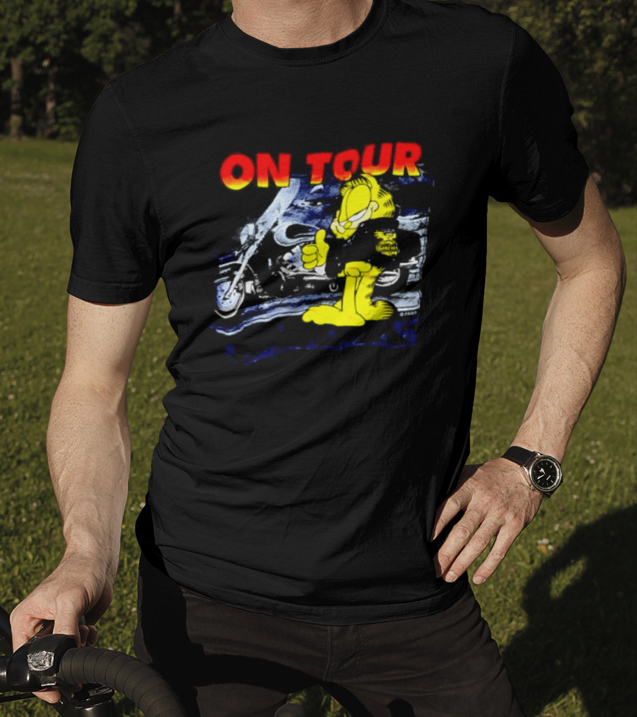 Garf On Tour Motorcycle Adventure T-Shirt