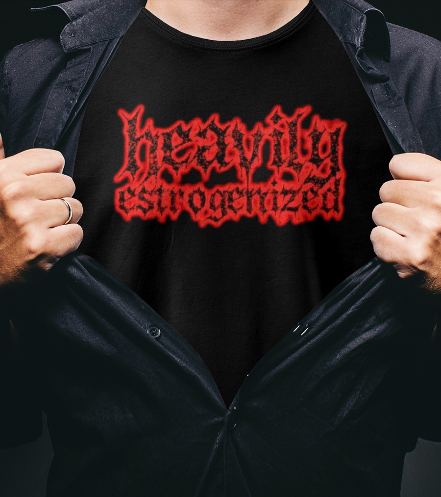 Heavily Estrogenized Red Gothic T-Shirt