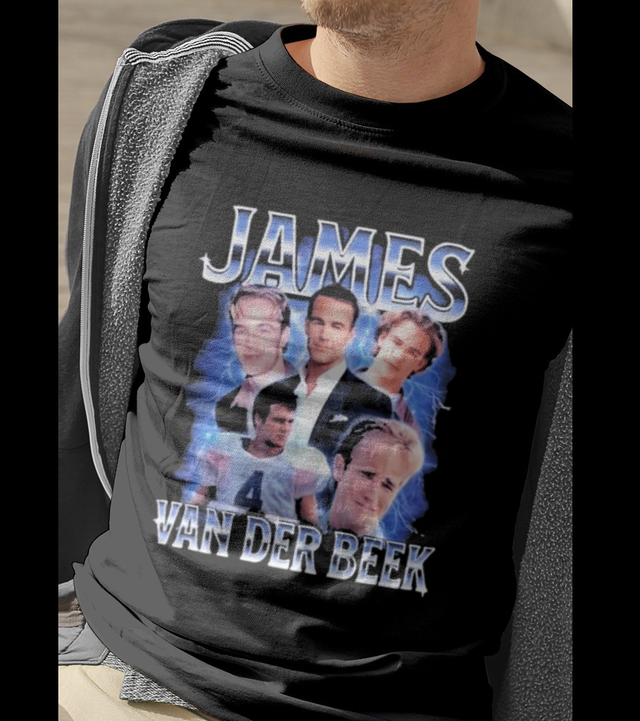 James Van Der Beek 90s Iconic Characters Collage T-Shirt