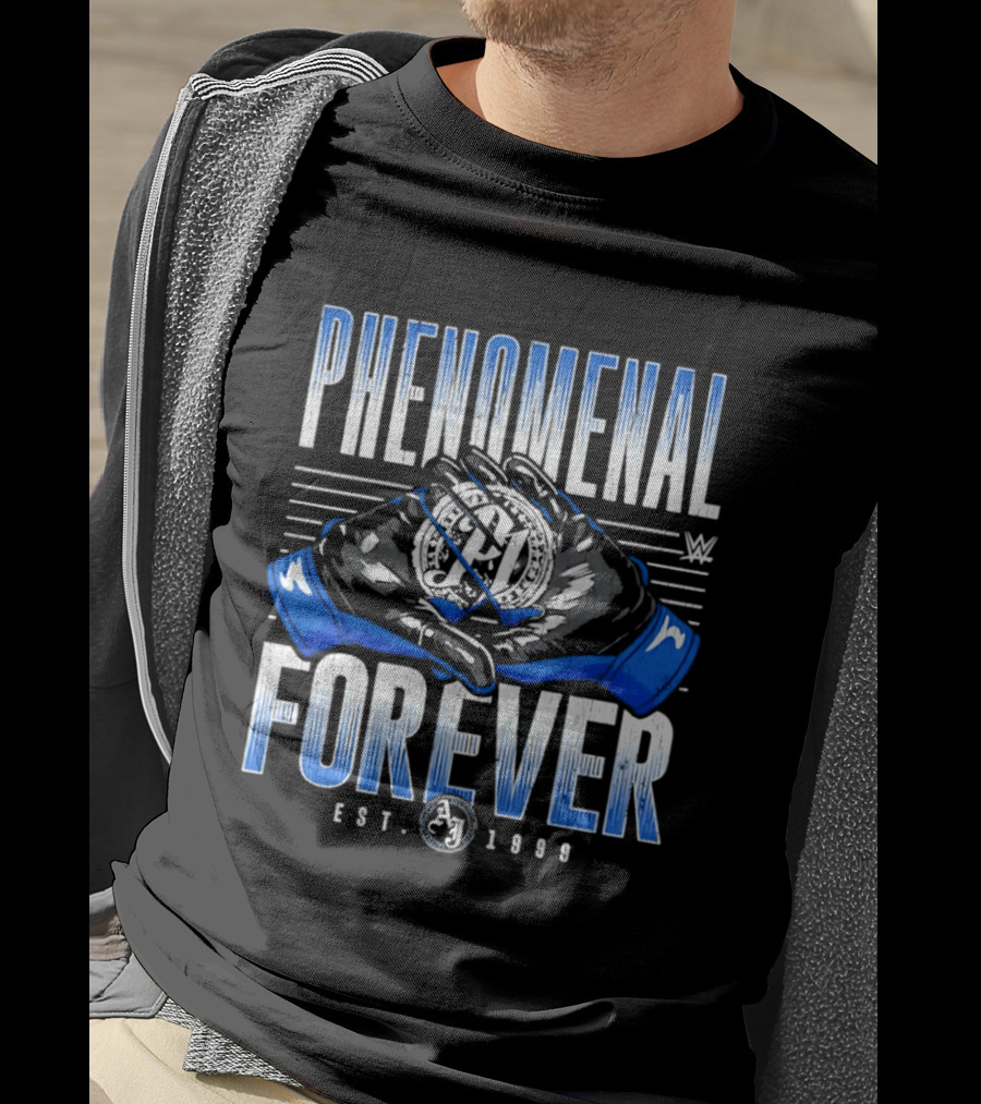 Phenomenal Forever WWE A.J. Styles Gloves Est. 1978 T-Shirt