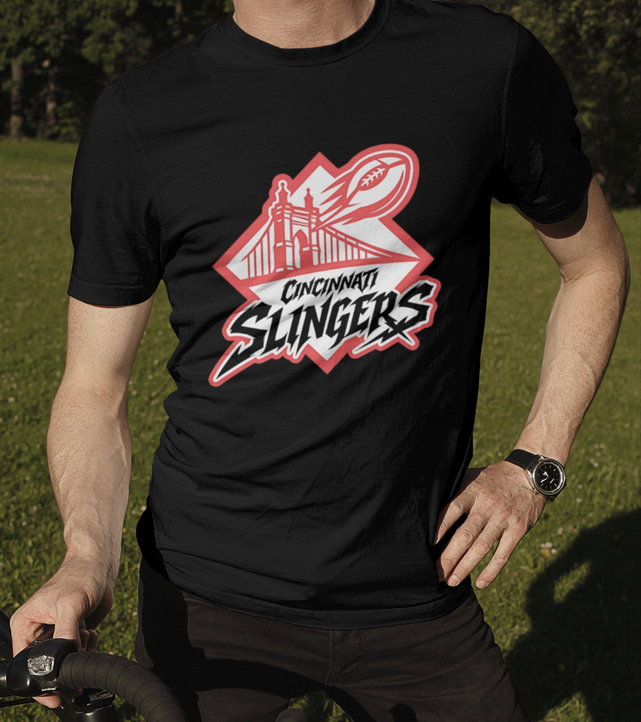 Cincinnati Slingers Football Bridge T-Shirt