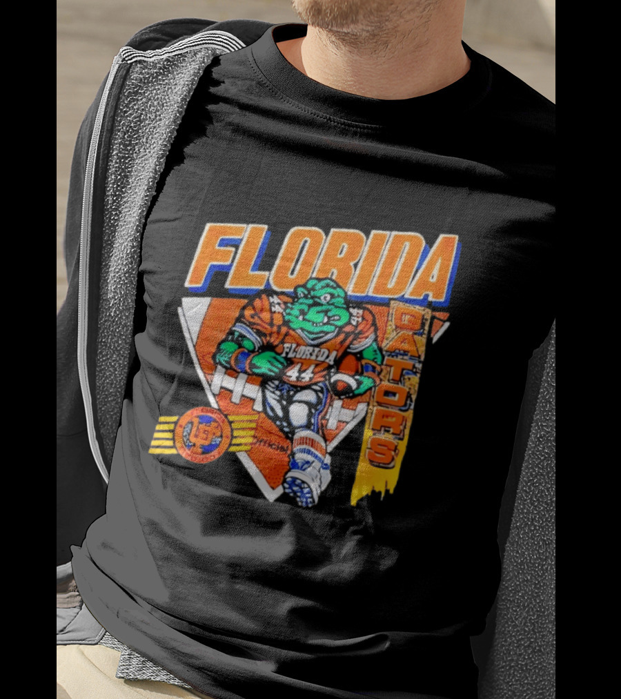 Florida Gators Football Alligator Cartoon 44 Player T-Shirt