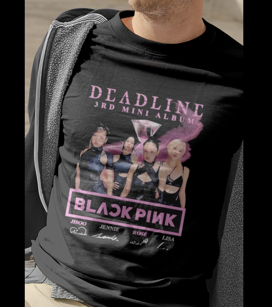 BlackPink Deadline 3rd Mini Album Jisoo Jennie Rosé Lisa T-Shirt