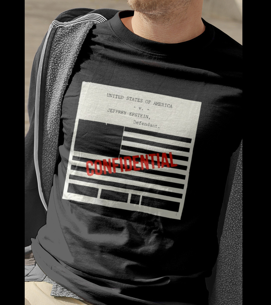 United States Of America Vs Epstein Defendant Flag Confidential T-Shirt