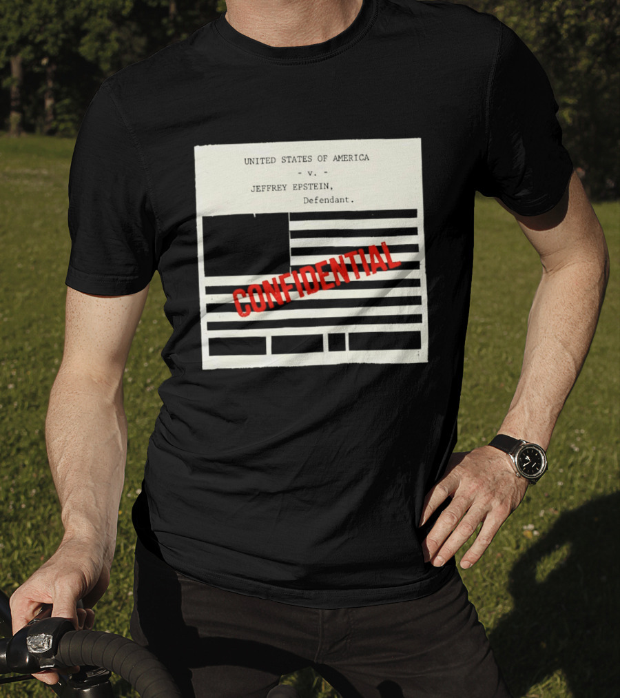 United States Of America Vs Epstein Defendant Flag Confidential T-Shirt