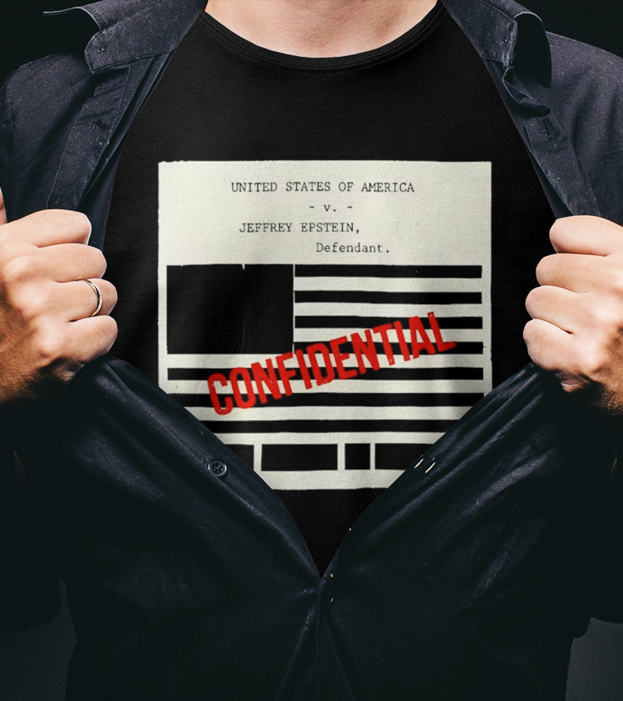 United States Of America Vs Epstein Defendant Flag Confidential T-Shirt