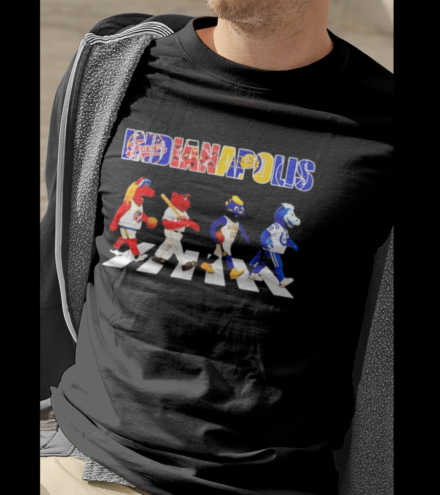 Indianapolis Colts Indiana Fever Indianapolis Indians Indiana Pacers Road T-Shirt
