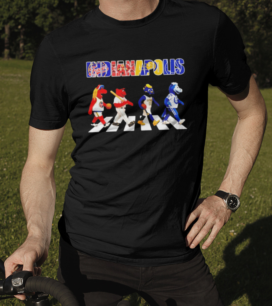 Indianapolis Colts Indiana Fever Indianapolis Indians Indiana Pacers Road T-Shirt