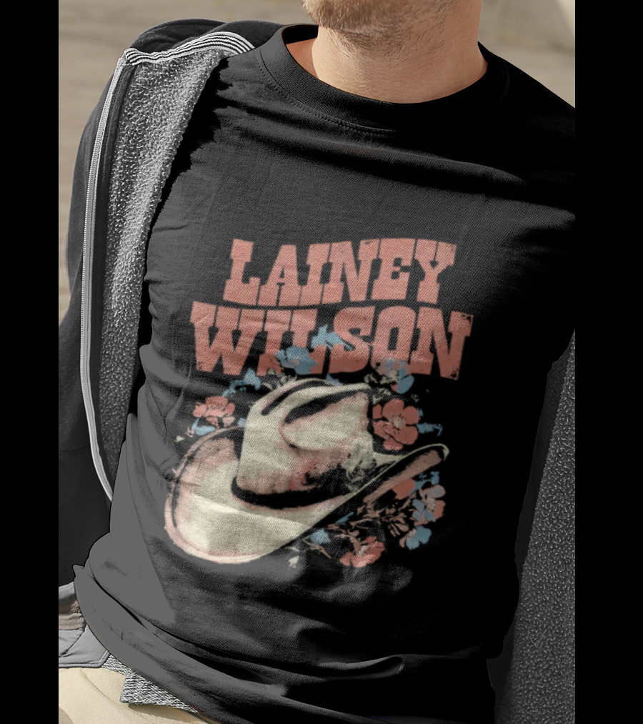 Lainey Wilson Country Music Western Hat Floral T-Shirt