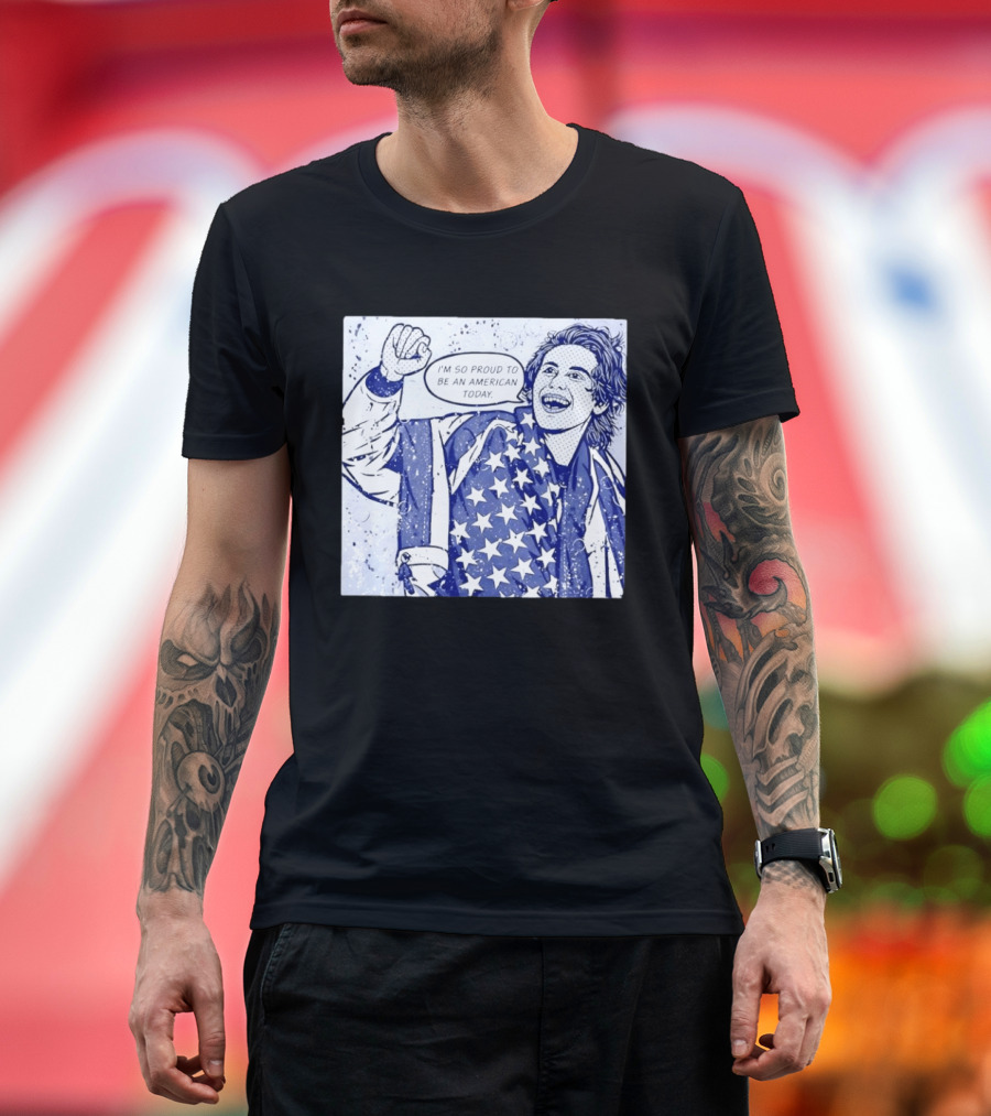Jack Hughes USA I'm So Proud To Be An American Today T-Shirt