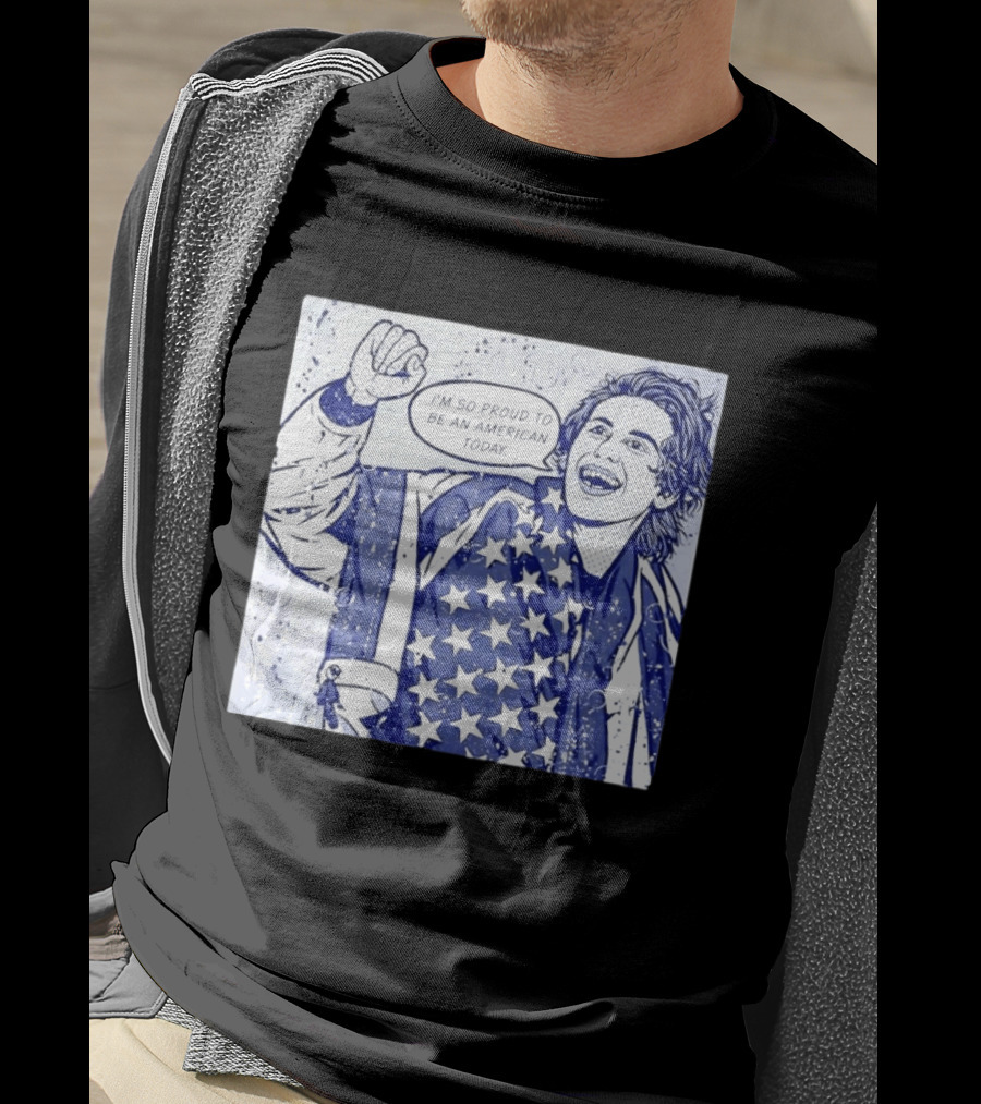Jack Hughes USA I'm So Proud To Be An American Today T-Shirt