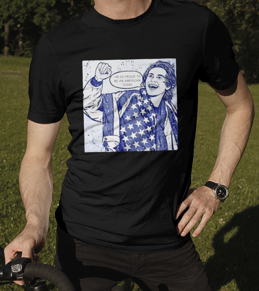 Jack Hughes USA I'm So Proud To Be An American Today T-Shirt