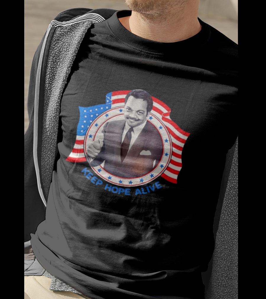 Jackson Jesse Keep Hope Alive Patriotic American Flag Stars T-Shirt