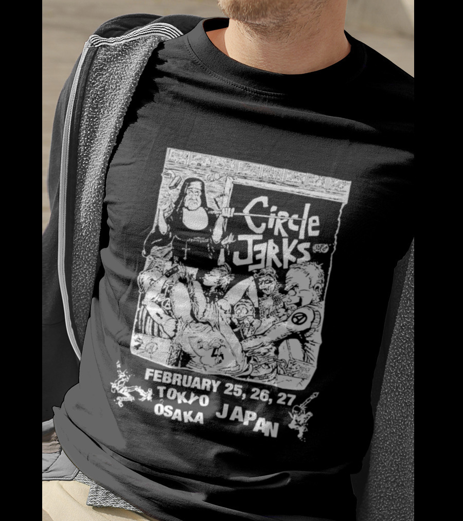 Circle Jerks Tokyo Osaka Japan Tour February 25 26 27 Classroom 2026 T-Shirt
