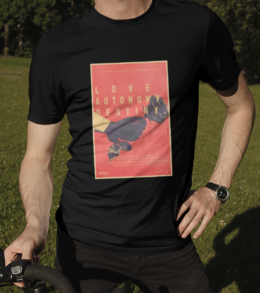Love Autonomy Destiny Electric Dream Battery February 14th 2024 Hand Holding Flower T-Shirt