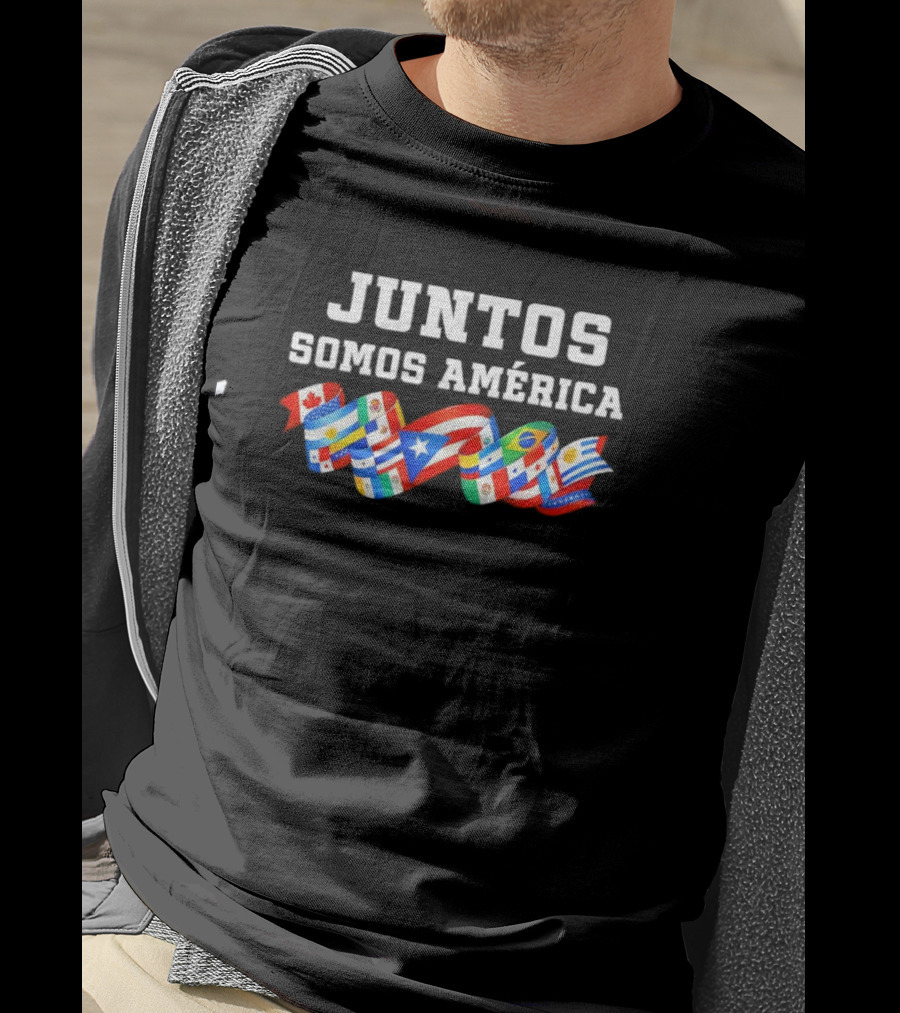 Juntos Somos América United Flags Diversity Celebration T-Shirt