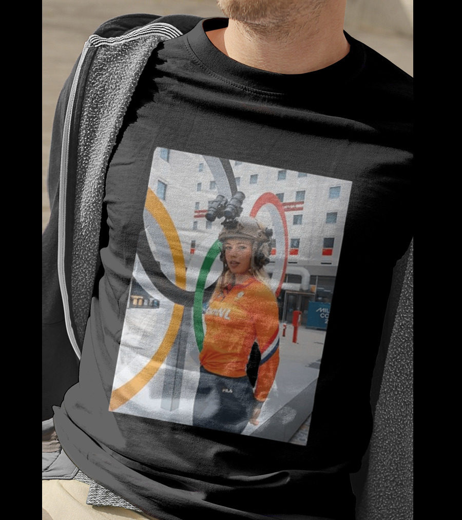 Jutta Leerdam Night Vision Helmet Netherlands Olympic Athlete Fila T-Shirt
