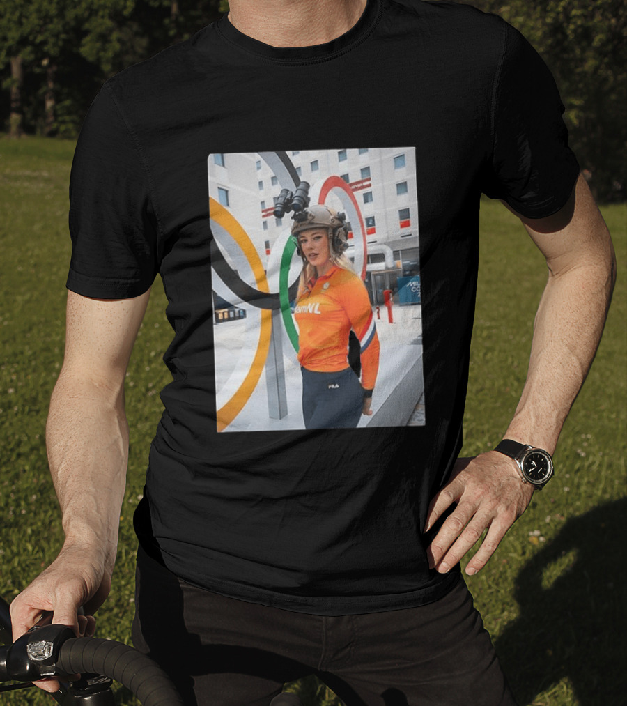 Jutta Leerdam Night Vision Helmet Netherlands Olympic Athlete Fila T-Shirt