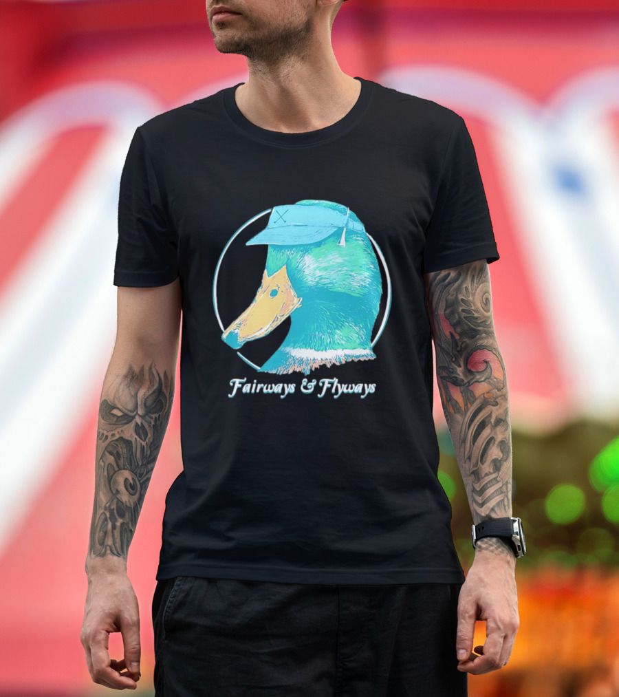 Fairways And Flyways Mallard Duck Head With Cap T-Shirt
