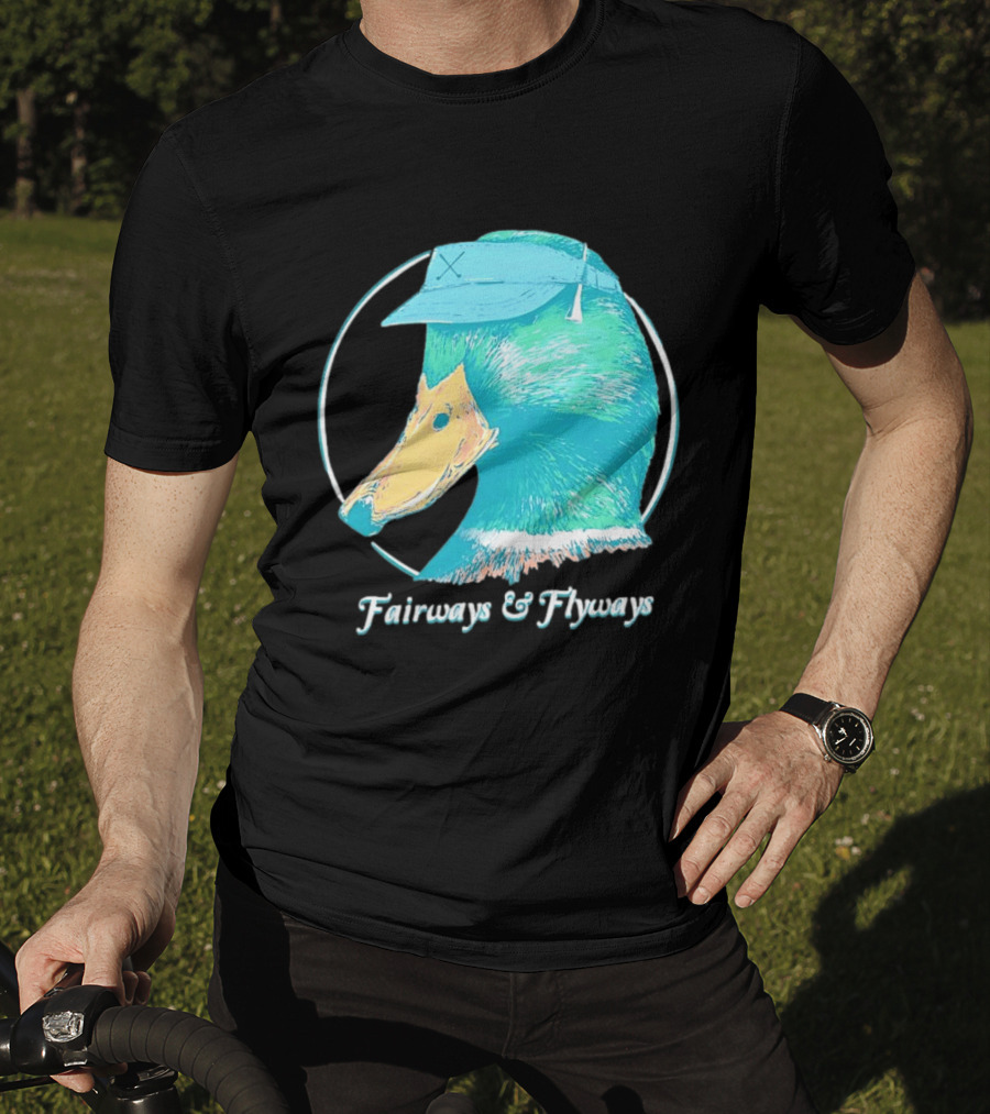 Fairways And Flyways Mallard Duck Head With Cap T-Shirt