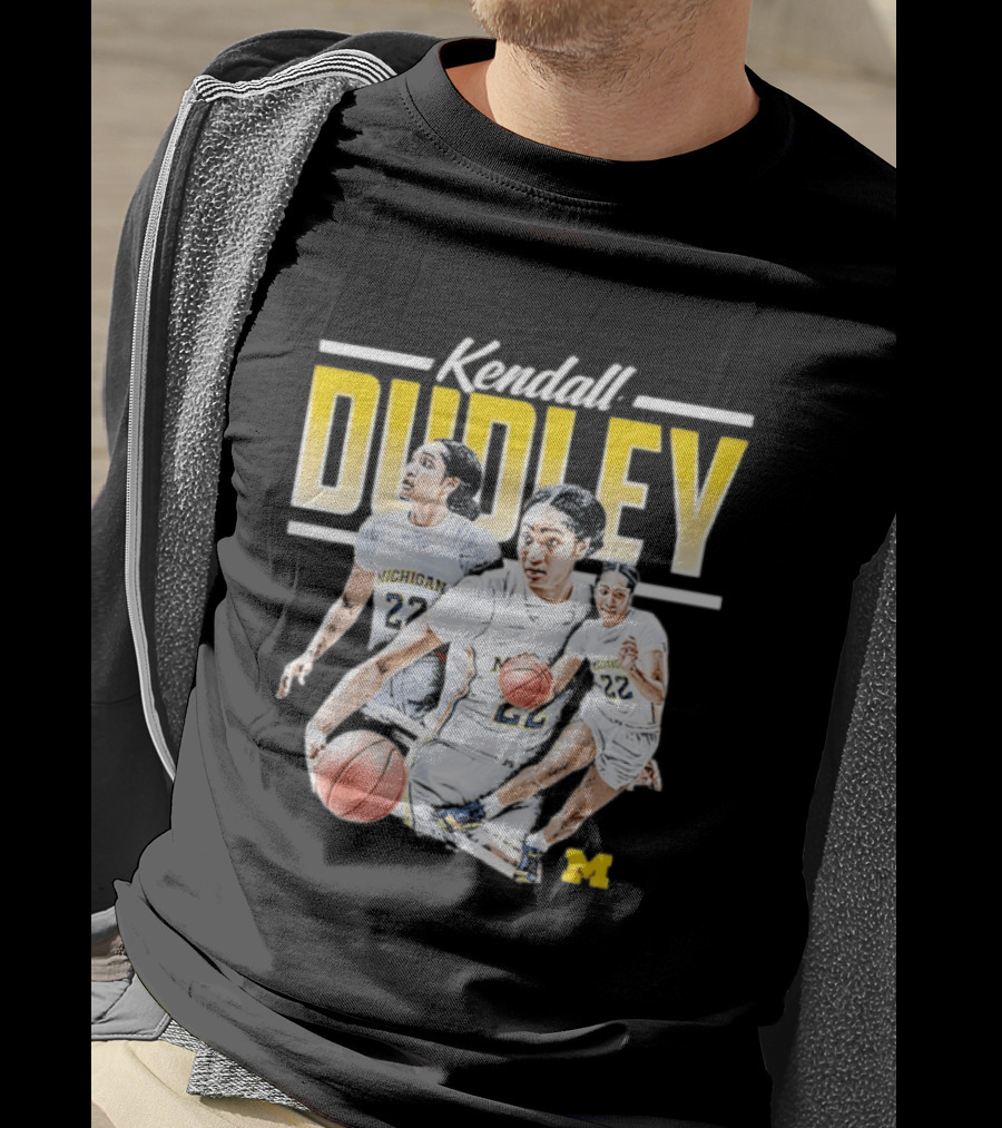 Kendall Dudley Michigan Wolverines Women's Basketball NCAA Player 22 T-Shirt