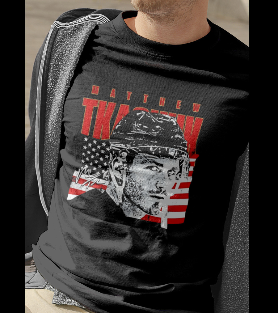 Matthew Tkachuk Usa Hockey Florida Stars And Stripes T-Shirt