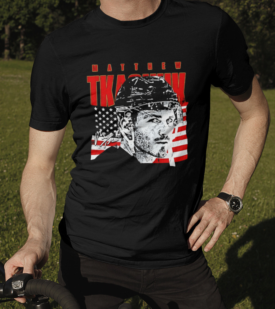 Matthew Tkachuk Usa Hockey Florida Stars And Stripes T-Shirt
