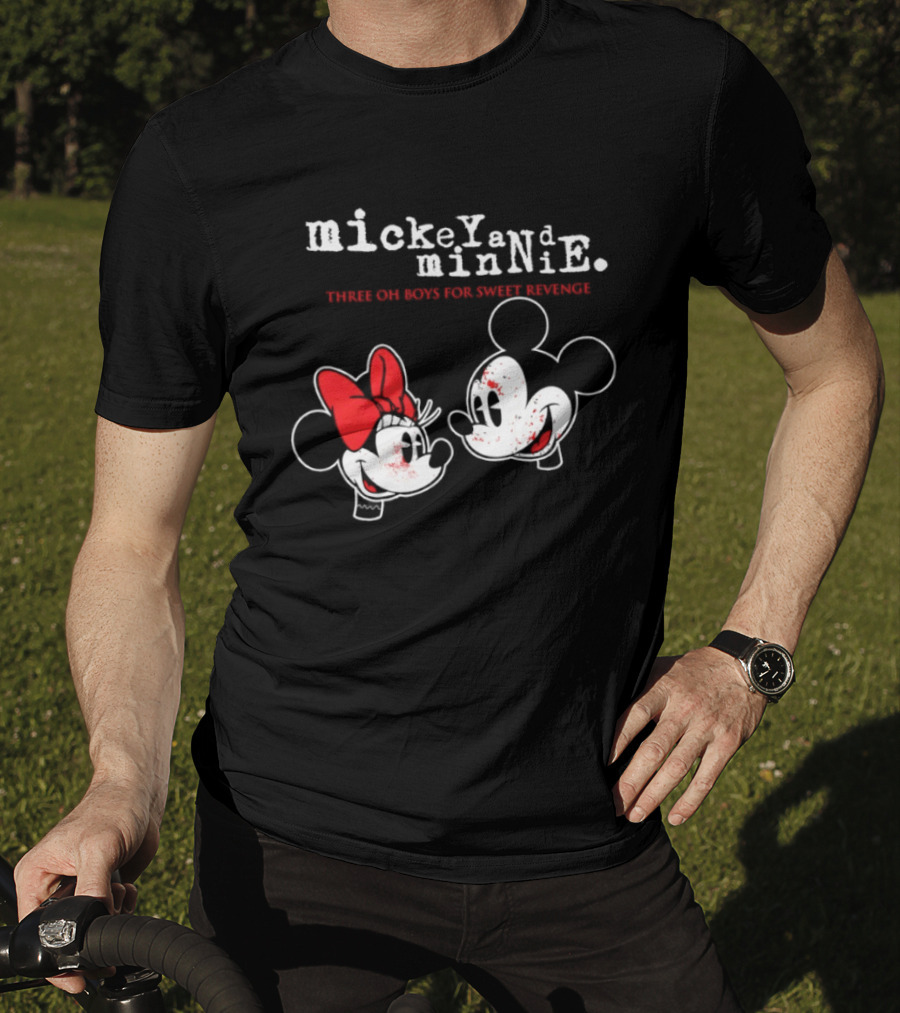 Mickey And Minnie Mouse Three Oh Boys For Sweet Revenge T-Shirt