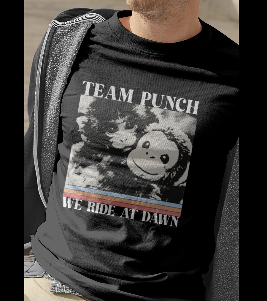 Team Punch Monkey We Ride At Dawn T-Shirt