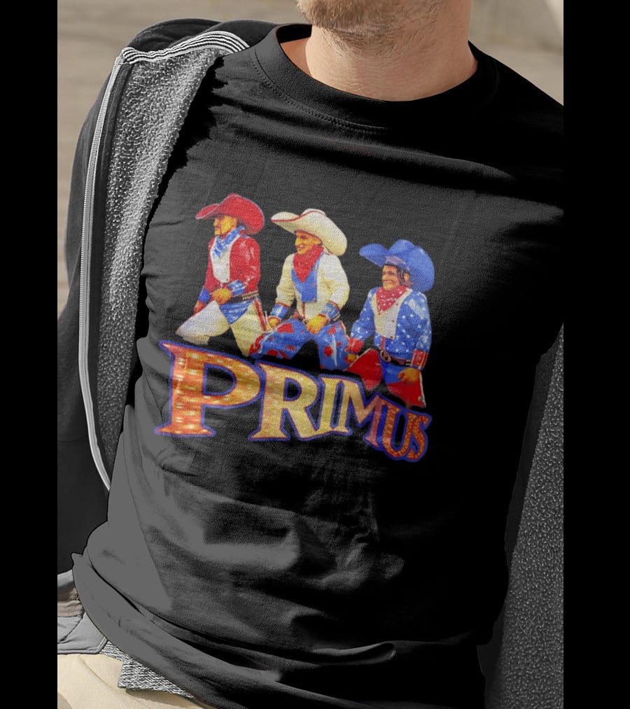 Primus Cowboys Band Merch Colorful Western T-Shirt