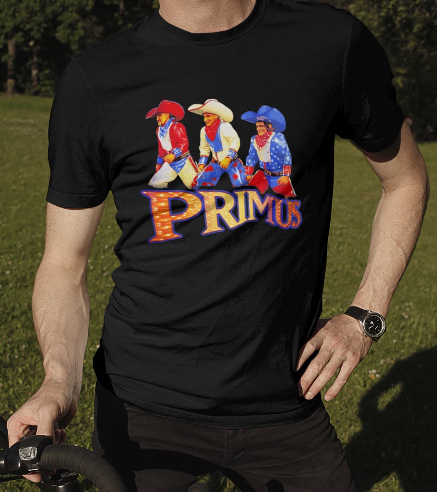 Primus Cowboys Band Merch Colorful Western T-Shirt